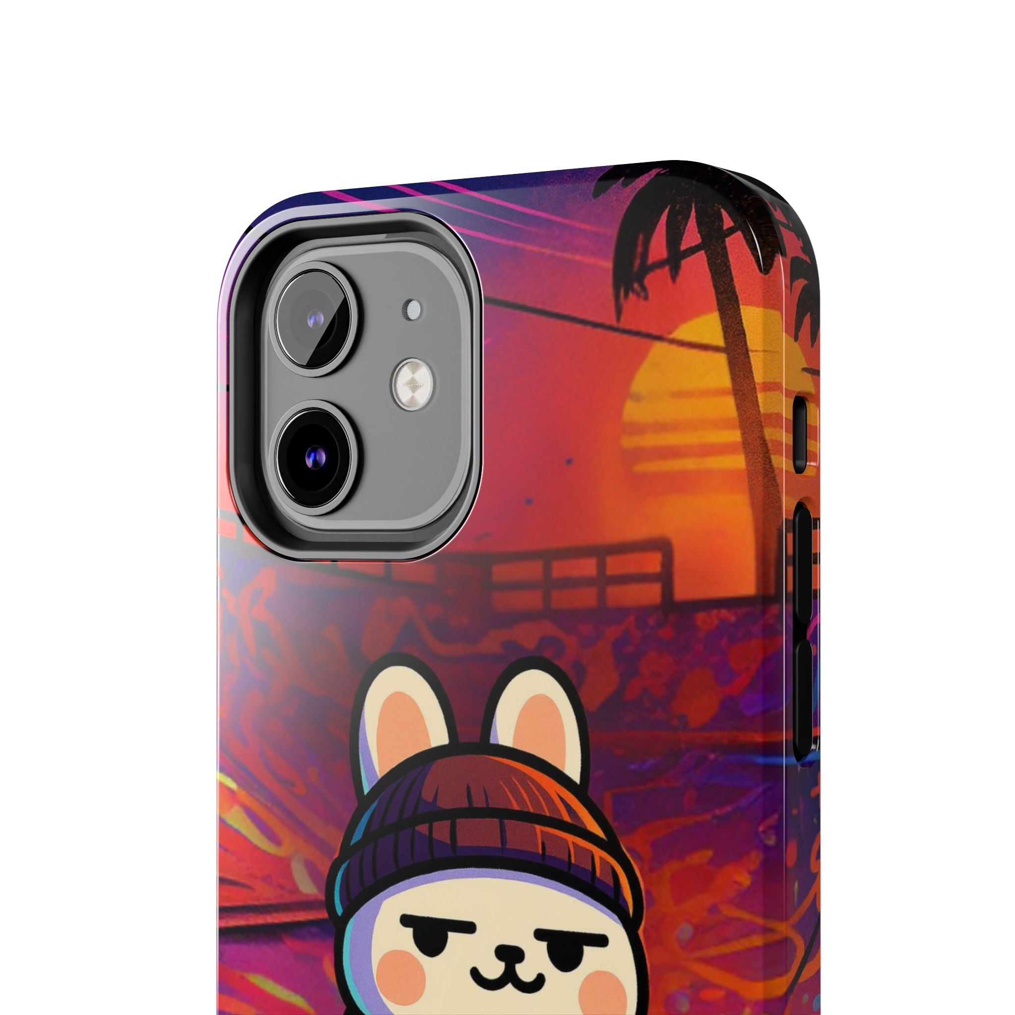 Capymo Family Sunset Skate Bunny Phone Case – Vibrant Skatepark Bunny "Toto" Phone Case