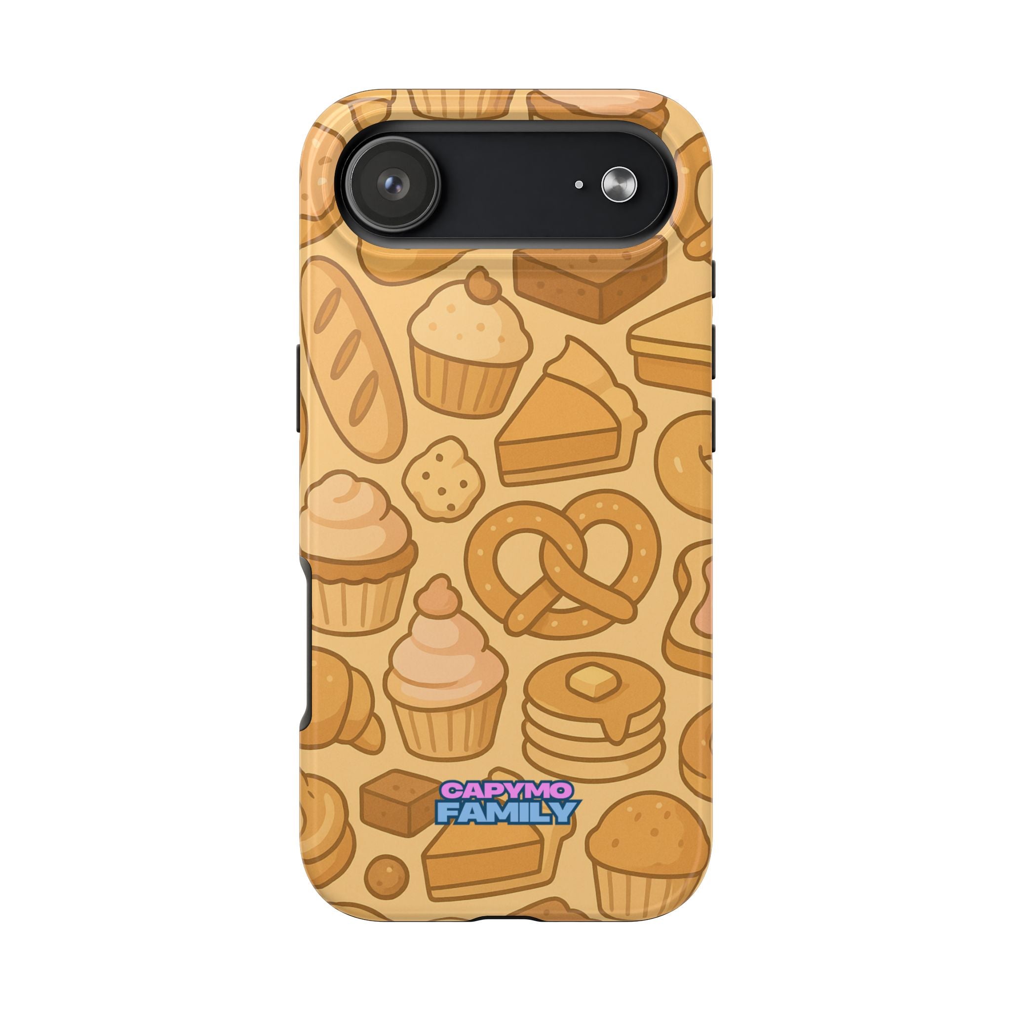 Capymo Family Kawaii Dessert Phone Case – Cute Aesthetic iPhone Cover with Pastry & Sweets Pattern