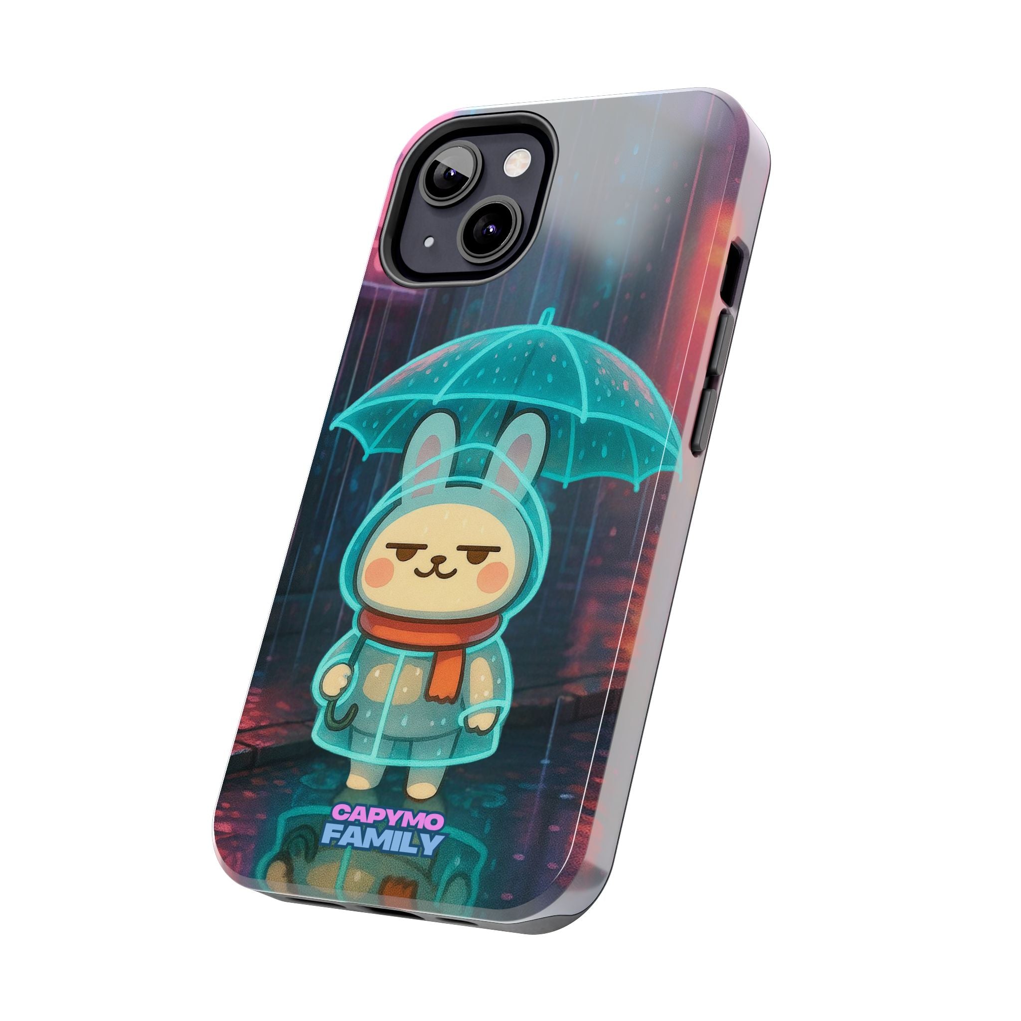 Capymo Family Cute Bunny Phone Case - Cyber Umbrella Bunny "Toto" Phone Case