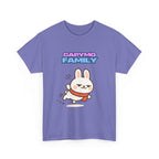 Capymo Family Themed Cute Animal Tee, Cute Cartoon T-Shirt, Bunny Graphic Tee, Funny Family Shirt, Adorable Unisex Cotton Tee