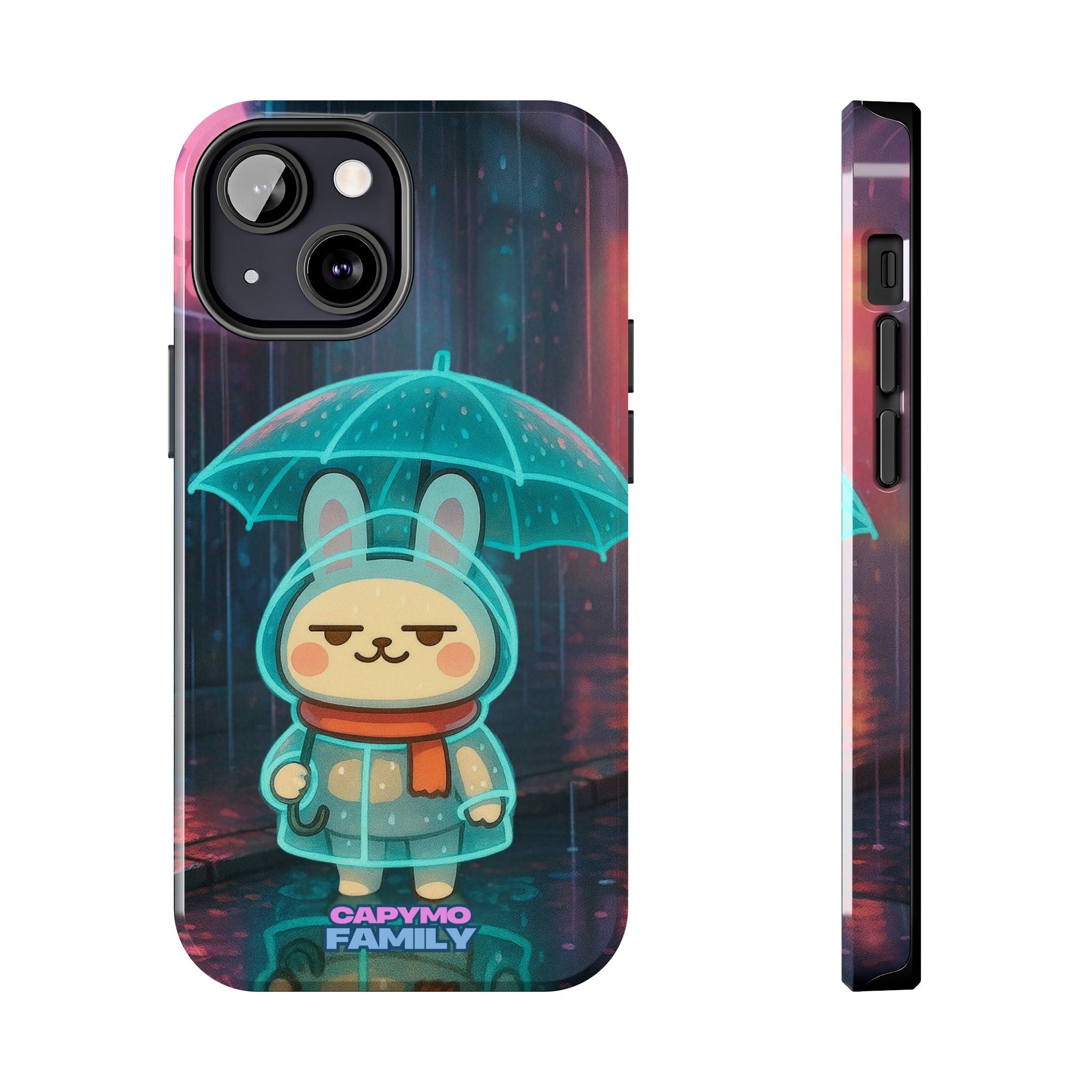 Capymo Family Cute Bunny Phone Case - Cyber Umbrella Bunny "Toto" Phone Case