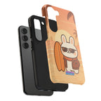 Capymo Family Sunset Surf Bunny Phone Case – Tropical Beach Skateboard Bunny "Toto" Phone Case