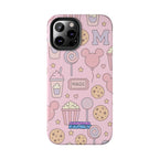 Capymo Family Kawaii Magic Snack Phone Case – Pastel Candy, Popcorn & Cookie Pattern Cover