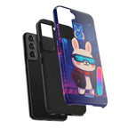Capymo Family Cute Cartoon Bunny Tough Phone Case –Cyberpunk Bunny "Toto" Phone Case