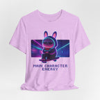 Capymo Family Kawaii Bunny Soft Cotton T-Shirt – "Main Character Energy" "Toto" The Bunny Cute Tee (Unisex)