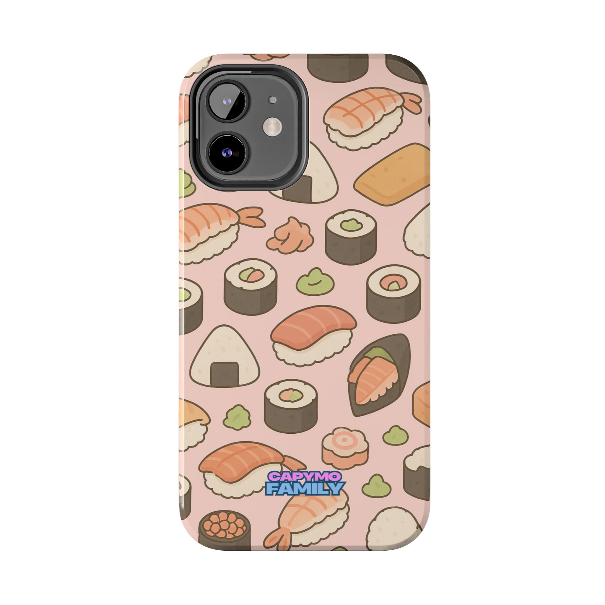 Capymo Family Kawaii Sushi Phone Case – Cute Sushi Pattern Phone Case