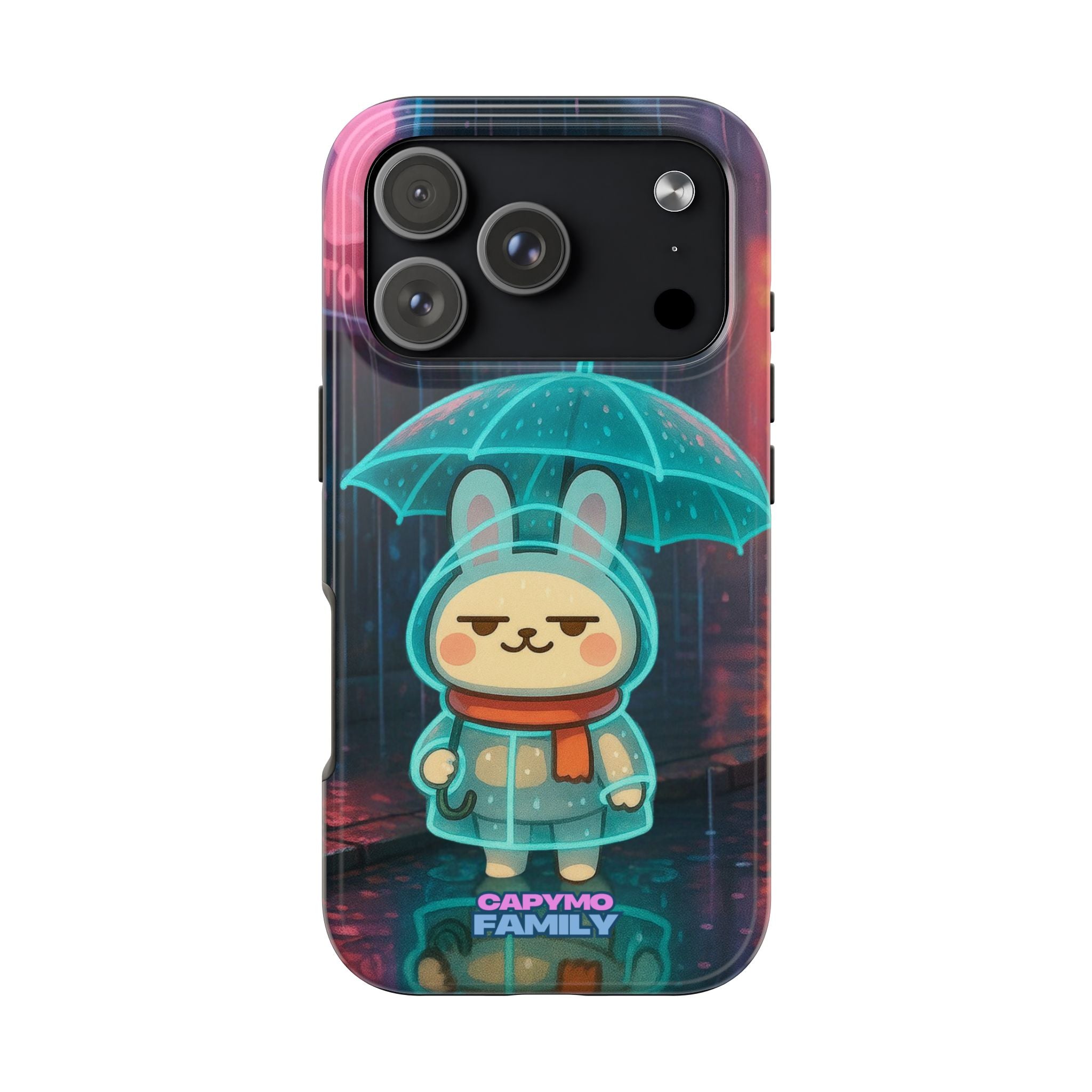 Capymo Family Cute Bunny Phone Case - Cyber Umbrella Bunny "Toto" Phone Case