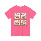 Capymo Family Themed Cute Animal Tee, Cute Cartoon T-Shirt, Bunny Graphic Tee, Funny Family Shirt, Adorable Unisex Cotton Tee