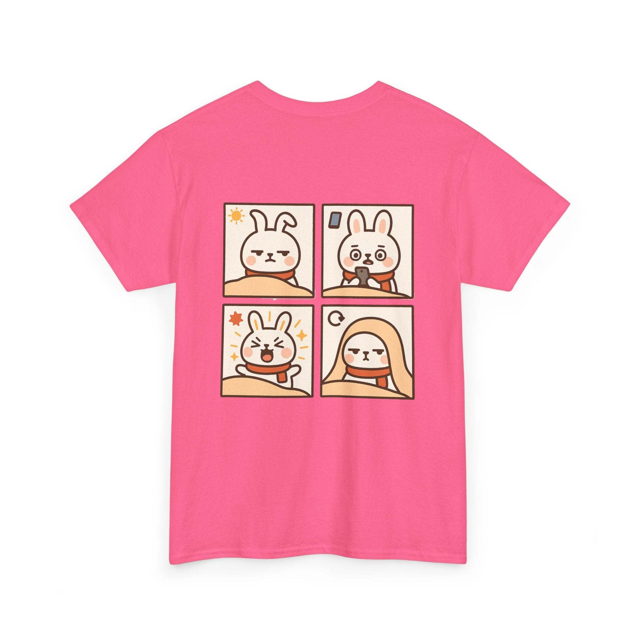 Capymo Family Themed Cute Animal Tee, Cute Cartoon T-Shirt, Bunny Graphic Tee, Funny Family Shirt, Adorable Unisex Cotton Tee