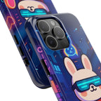 Capymo Family Cute Cartoon Bunny Tough Phone Case –Cyberpunk Bunny "Toto" Phone Case