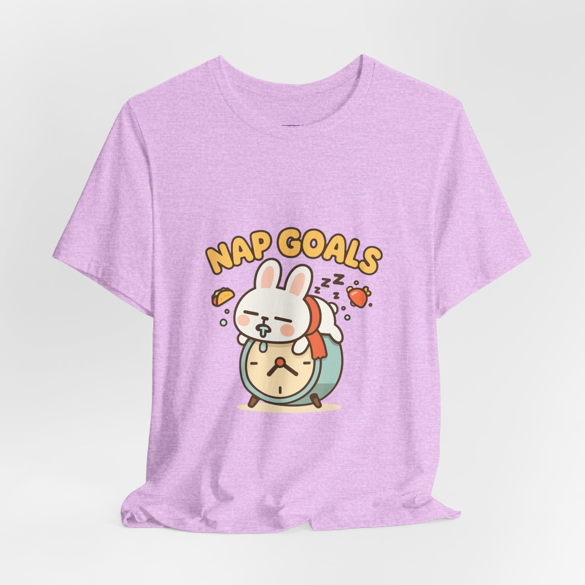 Capymo Family Kawaii Bunny Soft Cotton T-Shirt – "Nap Goals" "Toto" The Bunny Cute Tee (Unisex)