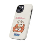 Capymo Family “Be Gentle With Yourself” Phone Case – Cozy Bunny Self-Care Quote Cover