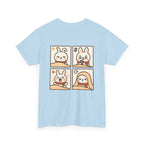 Capymo Family Themed Cute Animal Tee, Cute Cartoon T-Shirt, Bunny Graphic Tee, Funny Family Shirt, Adorable Unisex Cotton Tee