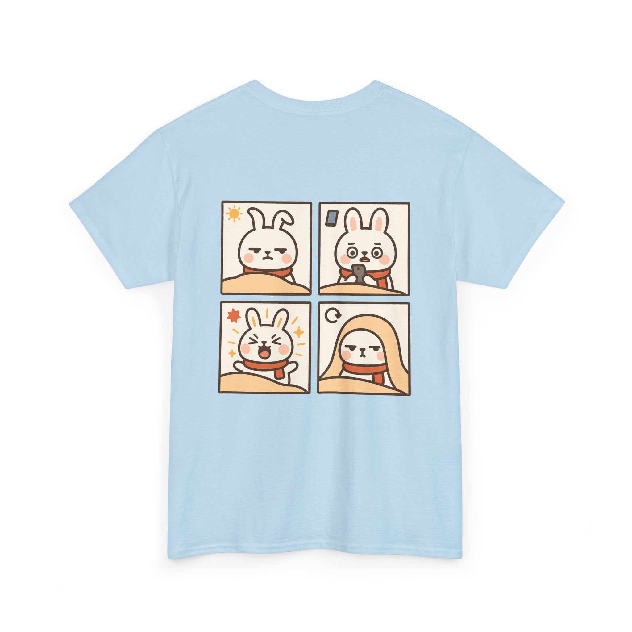 Capymo Family Themed Cute Animal Tee, Cute Cartoon T-Shirt, Bunny Graphic Tee, Funny Family Shirt, Adorable Unisex Cotton Tee