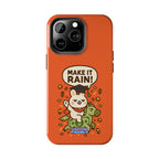 Capymo Family Playful Cute Cartoon Bunny Tough Phone Case –"Make It Rain" Bunny "Toto" Phone Case