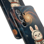 Capymo Family Cute Cartoon Bunny Tough Phone Case –Cute Astronaut  Bunny "Toto" Phone Case