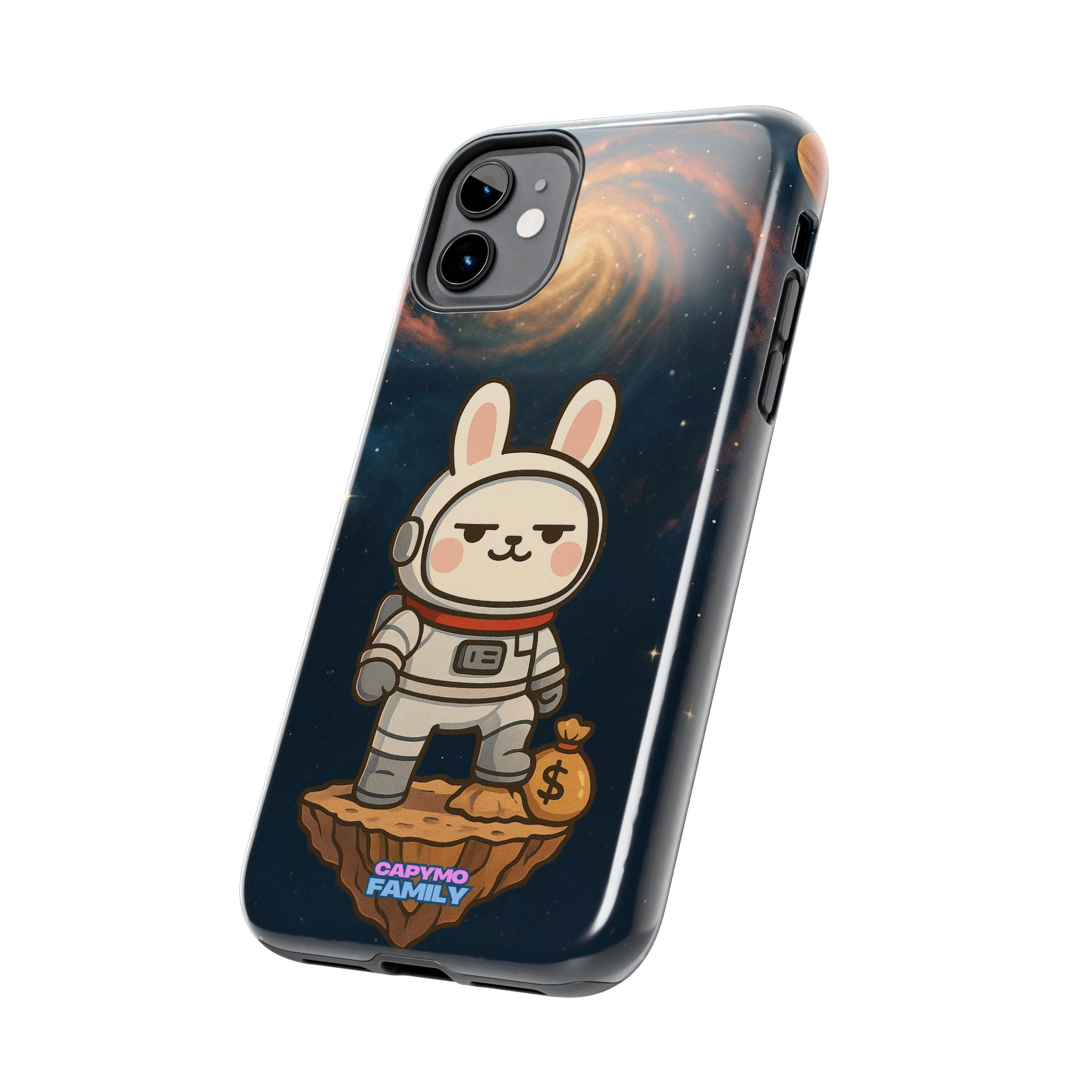 Capymo Family Cute Cartoon Bunny Tough Phone Case –Cute Astronaut  Bunny "Toto" Phone Case