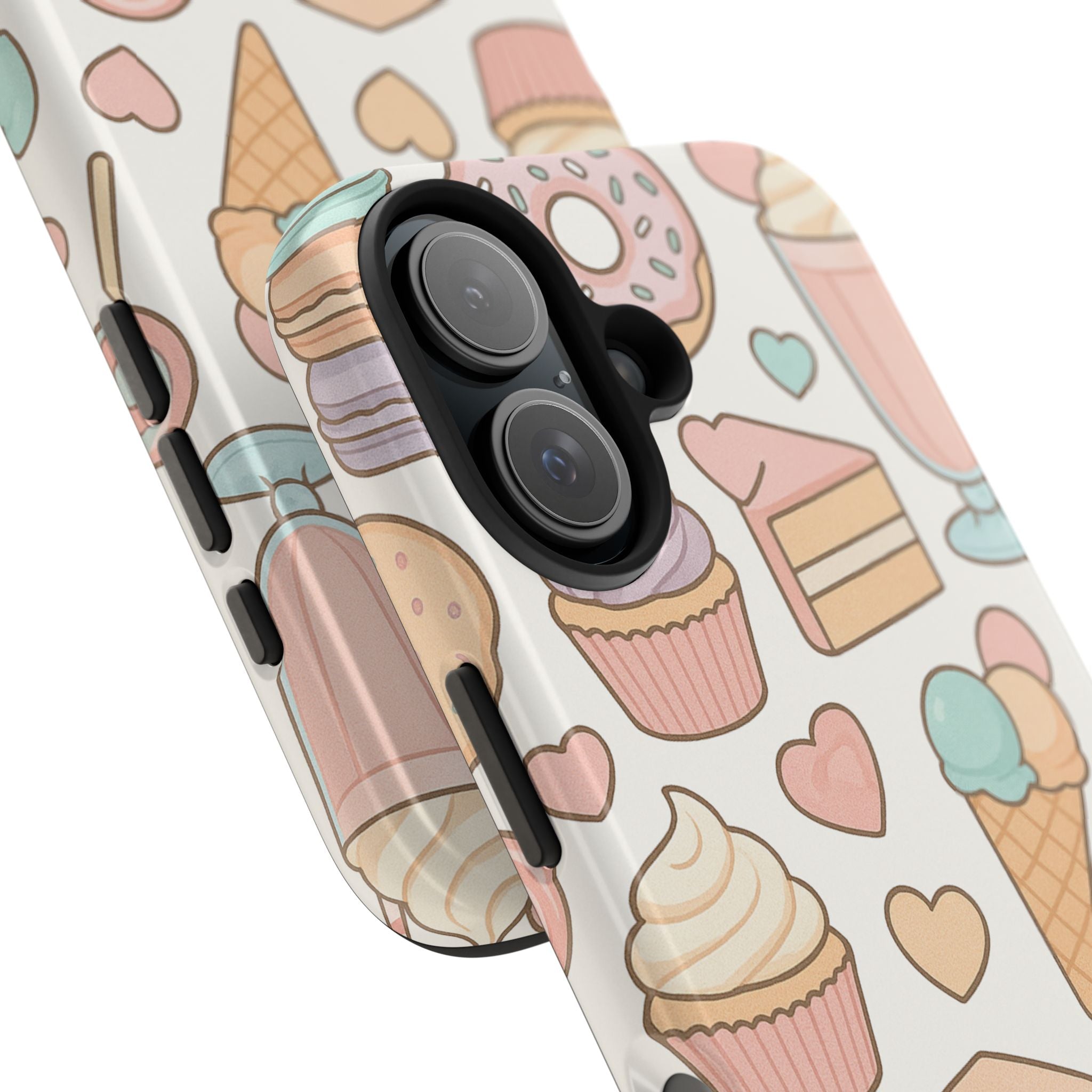 Capymo Family Kawaii Dessert Phone Case – “Sweet Tooth Collection” Ice Cream, Cake, and Candy Cute Pastel Design