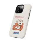 Capymo Family “Be Gentle With Yourself” Phone Case – Cozy Bunny Self-Care Quote Cover