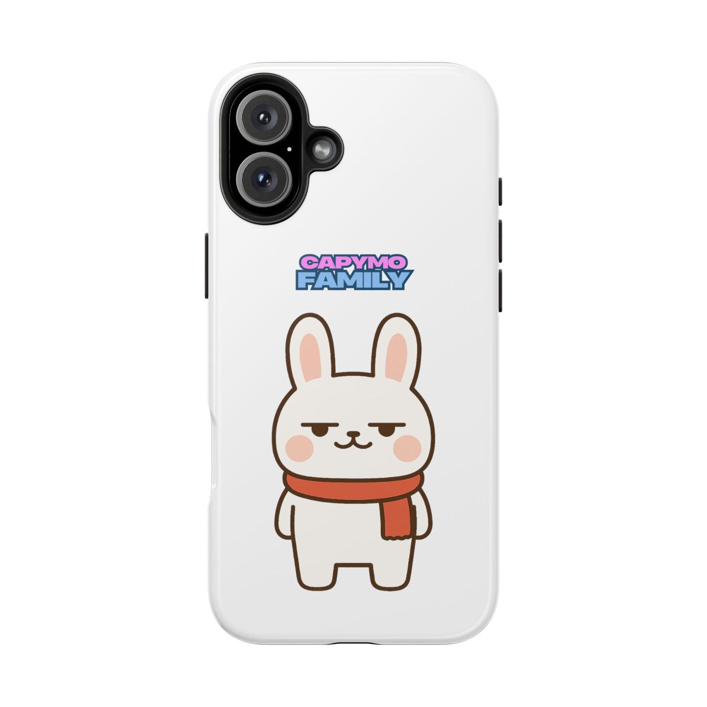 Capymo Family Cute Cartoon Bunny Tough Phone Case –"Toto" The Bunny Phone Case