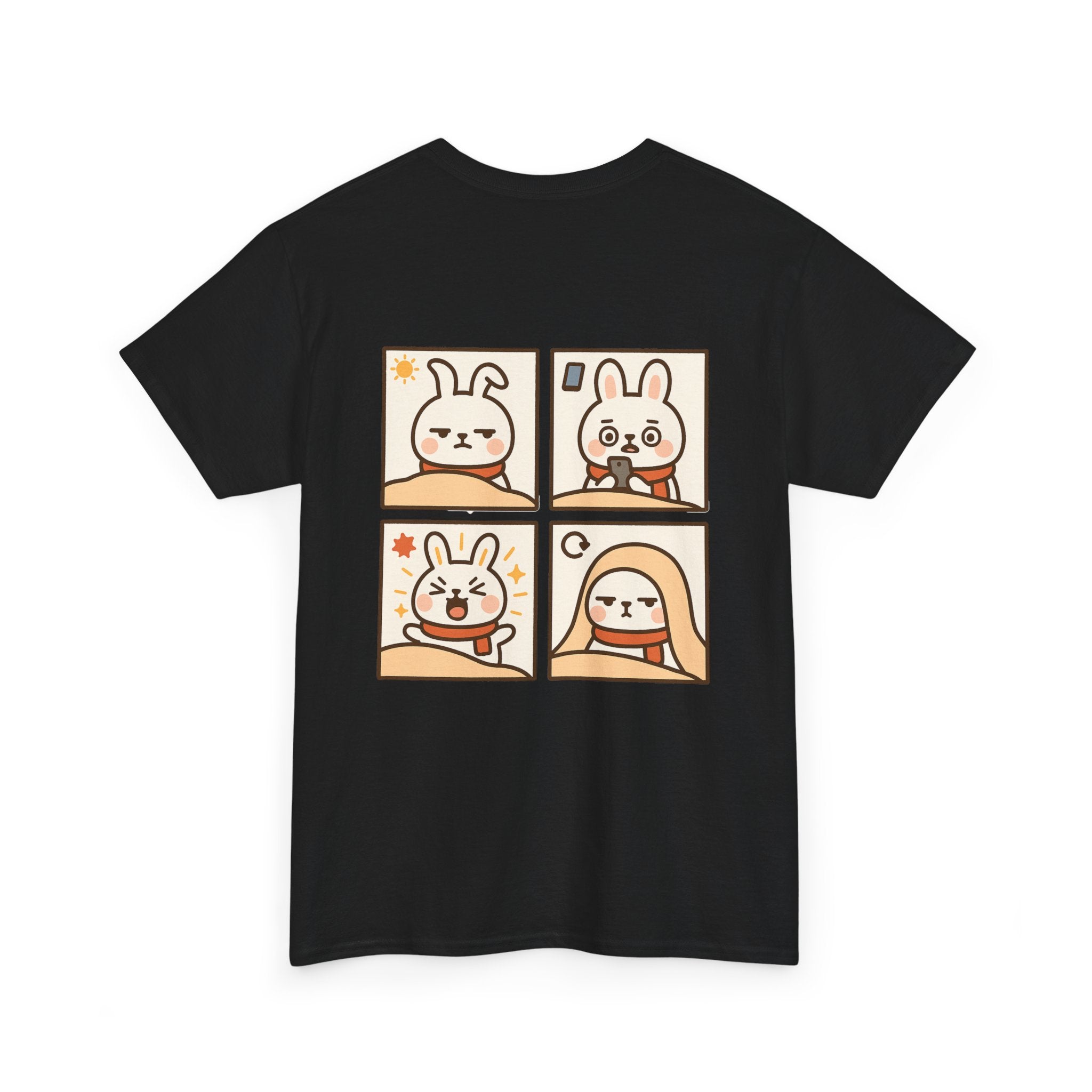 Capymo Family Themed Cute Animal Tee, Cute Cartoon T-Shirt, Bunny Graphic Tee, Funny Family Shirt, Adorable Unisex Cotton Tee