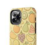 Capymo Family Kawaii Fruit Phone Case – Cute Aesthetic iPhone Cover with Citrus & Summer Vibes