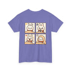 Capymo Family Themed Cute Animal Tee, Cute Cartoon T-Shirt, Bunny Graphic Tee, Funny Family Shirt, Adorable Unisex Cotton Tee