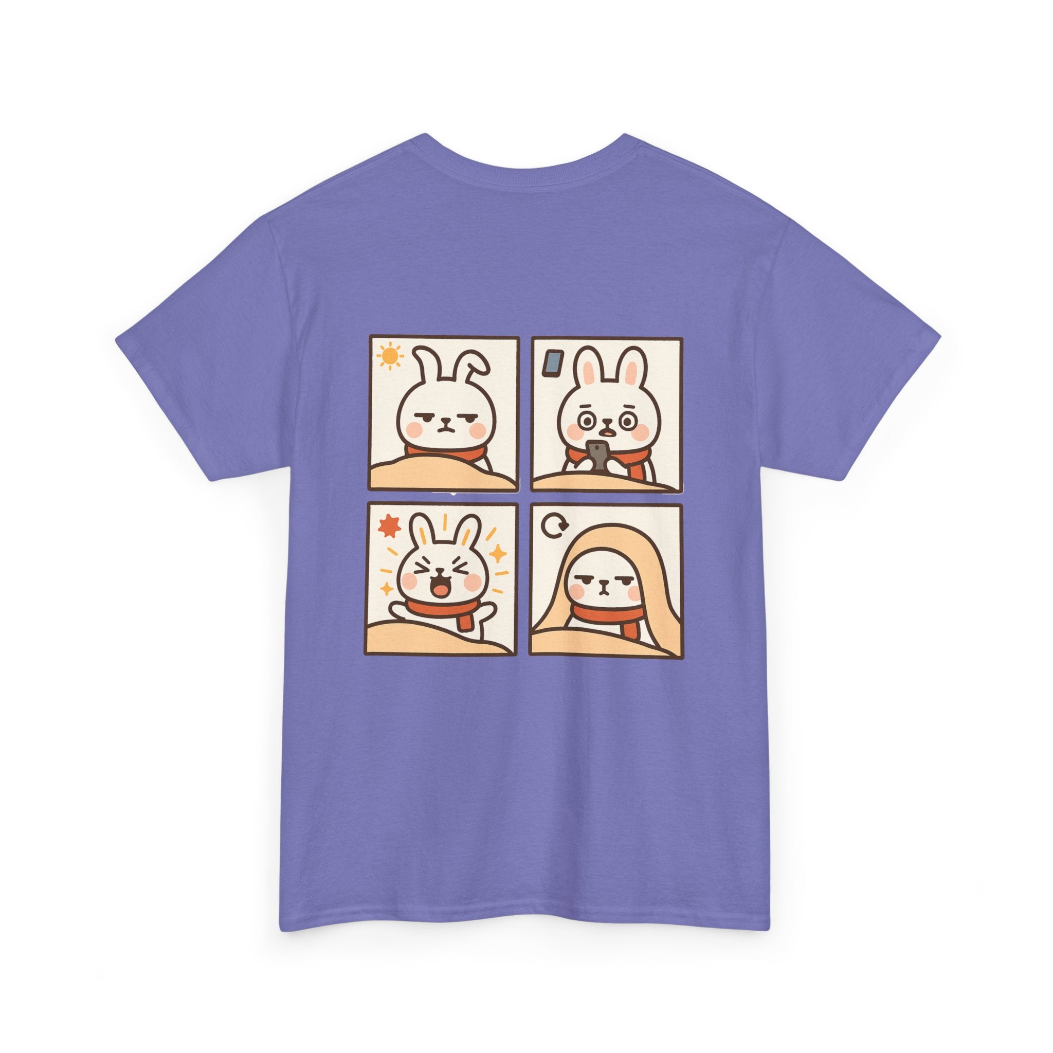 Capymo Family Themed Cute Animal Tee, Cute Cartoon T-Shirt, Bunny Graphic Tee, Funny Family Shirt, Adorable Unisex Cotton Tee