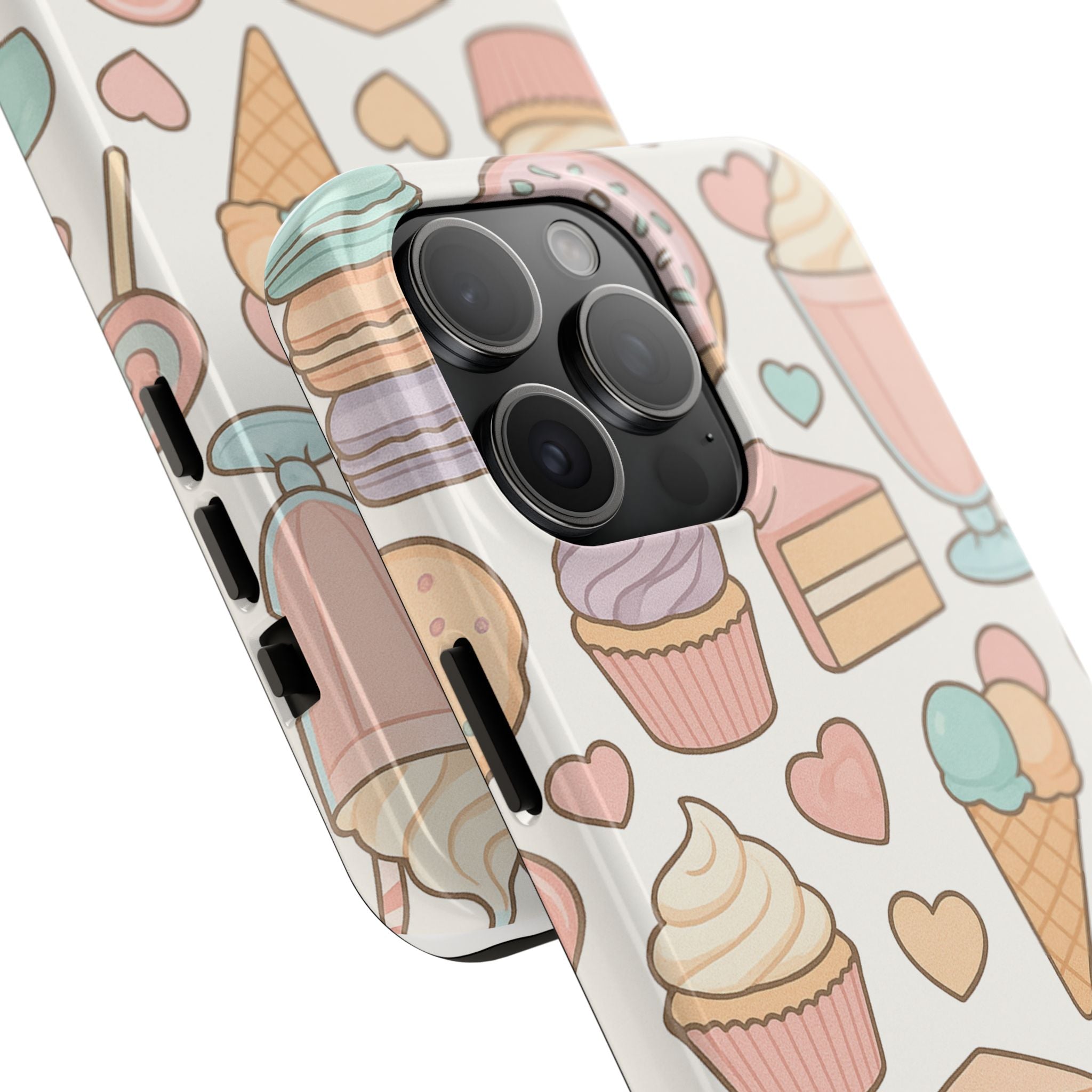 Capymo Family Kawaii Dessert Phone Case – “Sweet Tooth Collection” Ice Cream, Cake, and Candy Cute Pastel Design