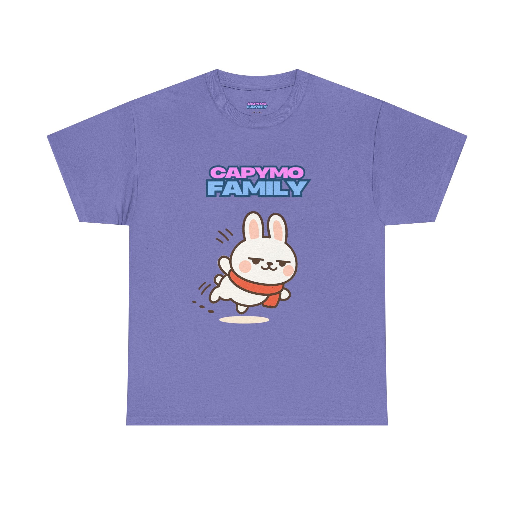 Capymo Family Themed Cute Animal Tee, Cute Cartoon T-Shirt, Bunny Graphic Tee, Funny Family Shirt, Adorable Unisex Cotton Tee