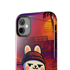 Capymo Family Sunset Skate Bunny Phone Case – Vibrant Skatepark Bunny "Toto" Phone Case