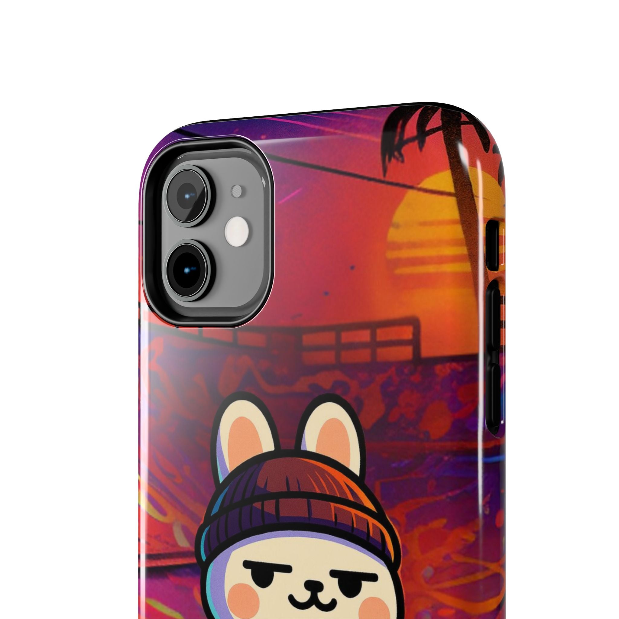 Capymo Family Sunset Skate Bunny Phone Case – Vibrant Skatepark Bunny "Toto" Phone Case