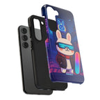 Capymo Family Cute Cartoon Bunny Tough Phone Case –Cyberpunk Bunny "Toto" Phone Case