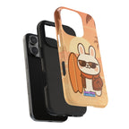 Capymo Family Sunset Surf Bunny Phone Case – Tropical Beach Skateboard Bunny "Toto" Phone Case