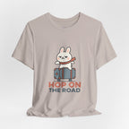 Capymo Family Adventurous Bunny Graphic Tee | Family Travel Shirt, Cute Animal T-Shirt, Fun Summer Outfit, Gift for Travelers, Vacation Wear