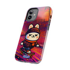 Capymo Family Sunset Skate Bunny Phone Case – Vibrant Skatepark Bunny "Toto" Phone Case