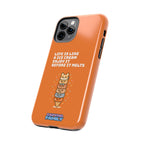 Capymo Family Ice Cream Cat Quote Phone Case – Cute Orange iPhone Cover with Motivational Saying