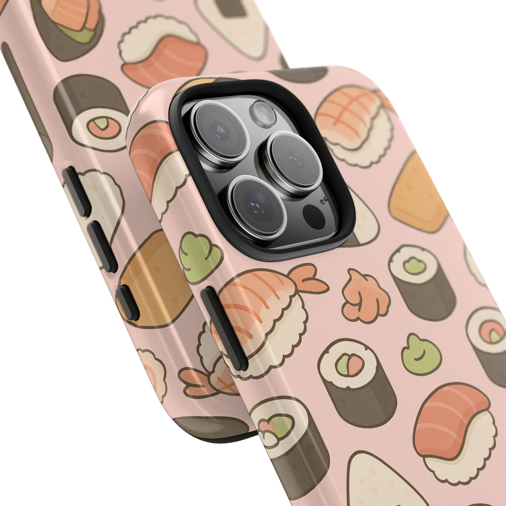 Capymo Family Kawaii Sushi Phone Case – Cute Sushi Pattern Phone Case