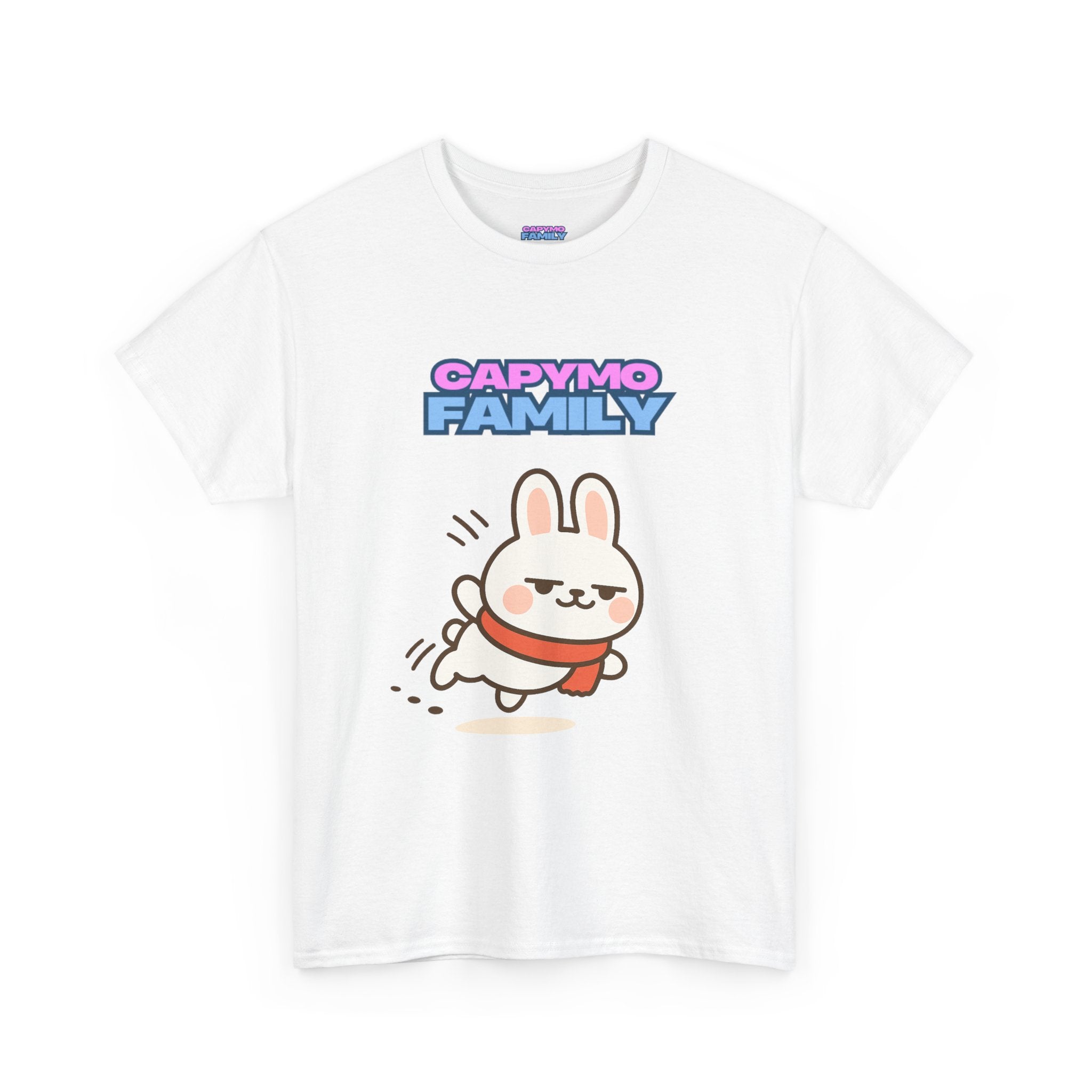 Capymo Family Themed Cute Animal Tee, Cute Cartoon T-Shirt, Bunny Graphic Tee, Funny Family Shirt, Adorable Unisex Cotton Tee