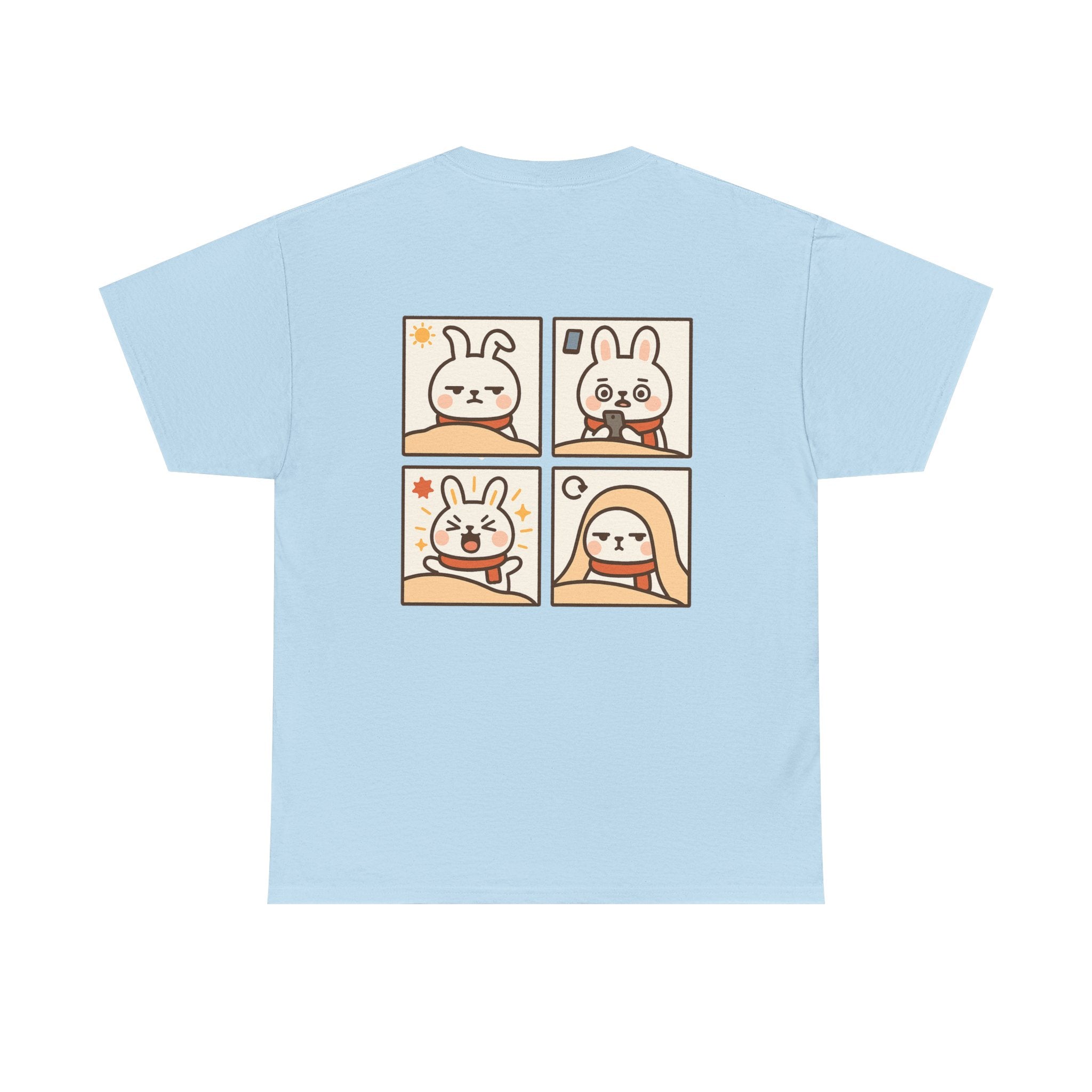 Capymo Family Themed Cute Animal Tee, Cute Cartoon T-Shirt, Bunny Graphic Tee, Funny Family Shirt, Adorable Unisex Cotton Tee