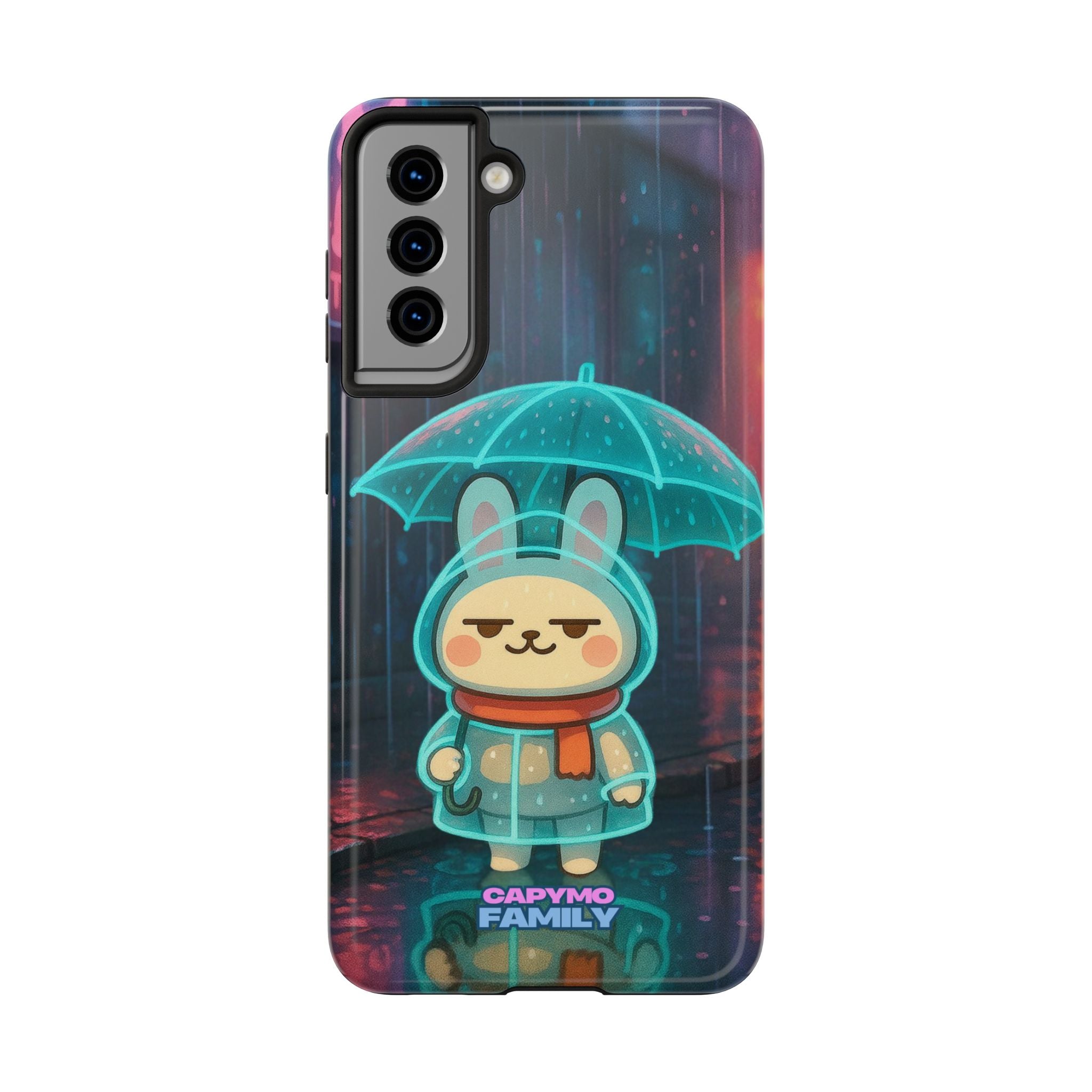 Capymo Family Cute Bunny Phone Case - Cyber Umbrella Bunny "Toto" Phone Case