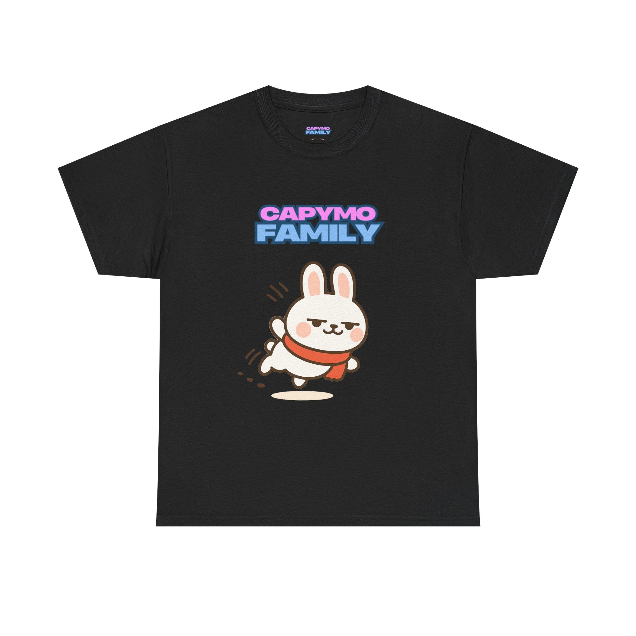 Capymo Family Themed Cute Animal Tee, Cute Cartoon T-Shirt, Bunny Graphic Tee, Funny Family Shirt, Adorable Unisex Cotton Tee