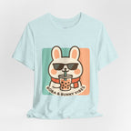 Capymo Family Charming Bunny Graphic Tee, Cute Animal Shirt, Casual Wear, Soft Unisex Tee, Perfect Gift for Animal Lovers, Everyday Fashion