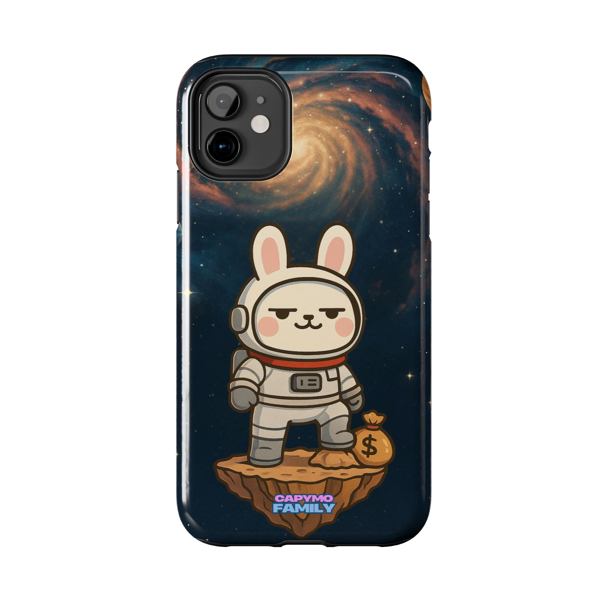 Capymo Family Cute Cartoon Bunny Tough Phone Case –Cute Astronaut  Bunny "Toto" Phone Case