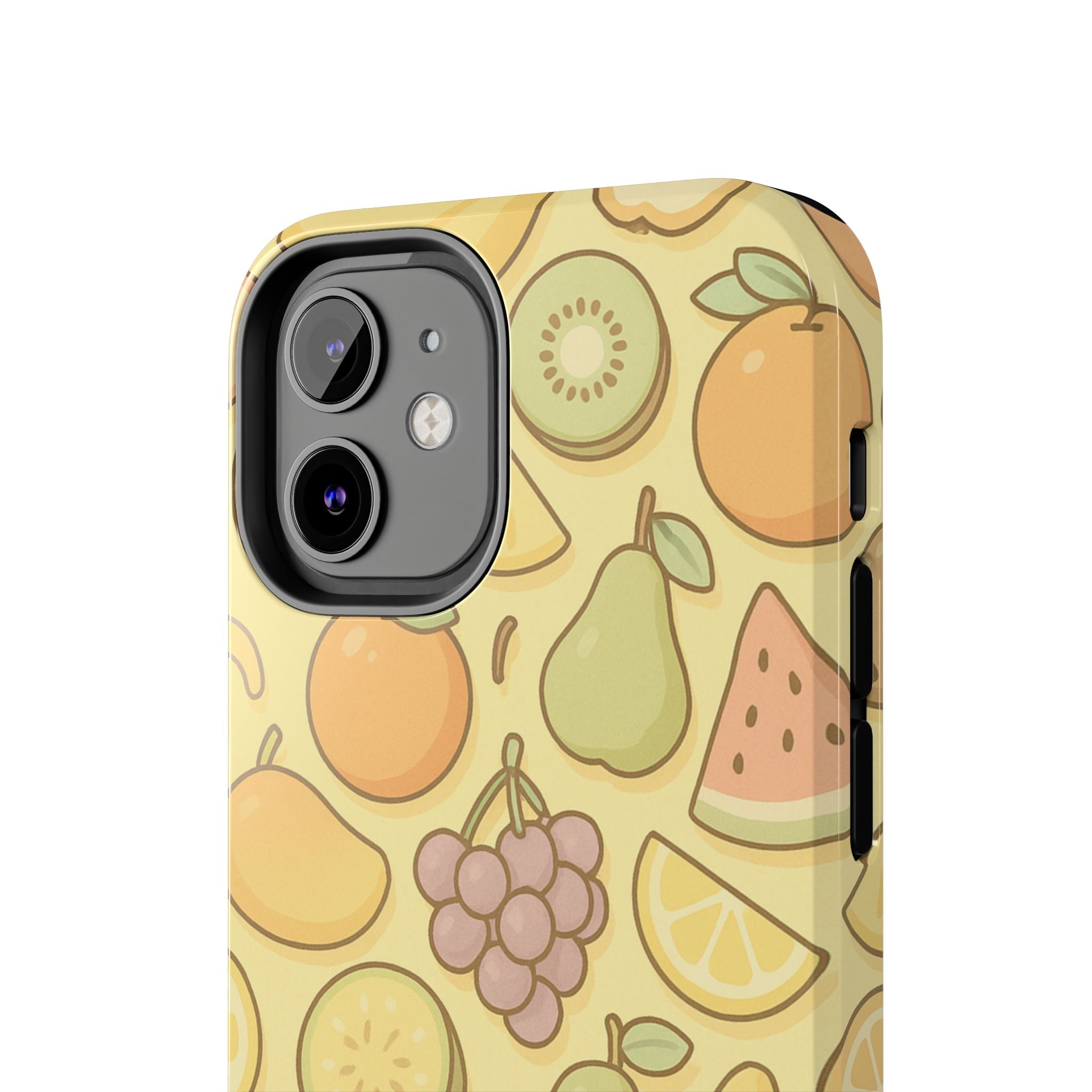 Capymo Family Kawaii Fruit Phone Case – Cute Aesthetic iPhone Cover with Citrus & Summer Vibes
