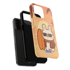 Capymo Family Sunset Surf Bunny Phone Case – Tropical Beach Skateboard Bunny "Toto" Phone Case