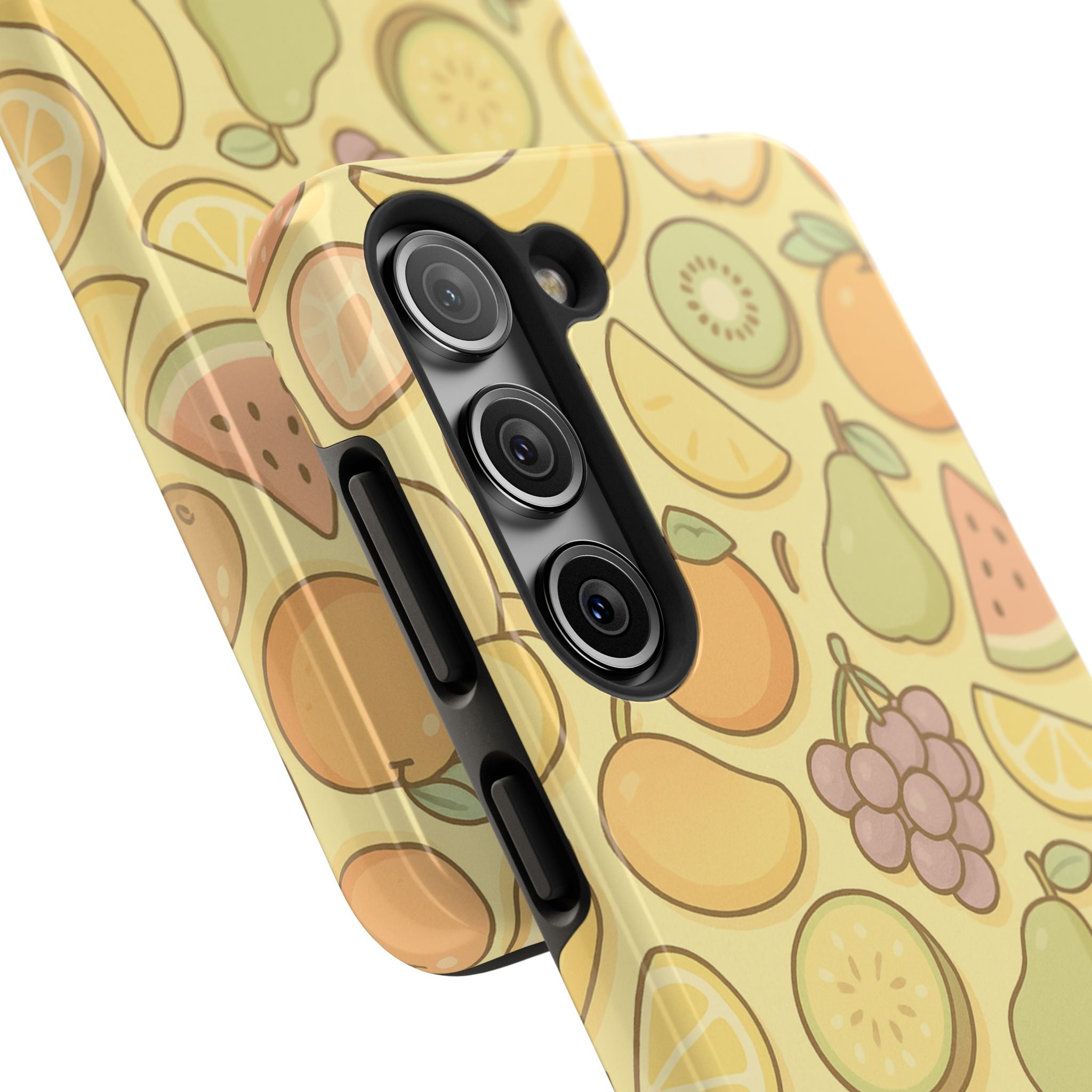 Capymo Family Kawaii Fruit Phone Case – Cute Aesthetic iPhone Cover with Citrus & Summer Vibes