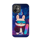 Capymo Family Cute Cartoon Bunny Tough Phone Case –Cyberpunk Bunny "Toto" Phone Case