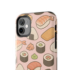 Capymo Family Kawaii Sushi Phone Case – Cute Sushi Pattern Phone Case