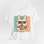 Capymo Family Charming Bunny Graphic Tee, Cute Animal Shirt, Casual Wear, Soft Unisex Tee, Perfect Gift for Animal Lovers, Everyday Fashion